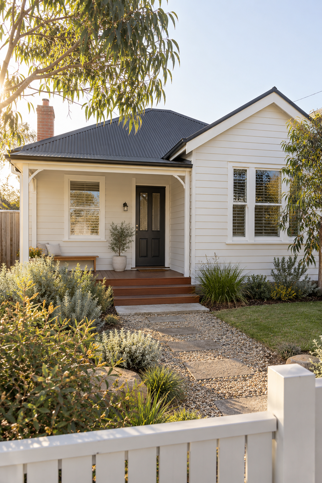 Illustrative weatherboard photograph
